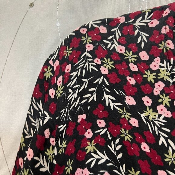 Nicholas Black Red Mini Daisy Wrap Midi Dress $595 - Picture 9 of 10